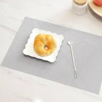 6PCS creatieve milieuvriendelijke eenvoudige tabel matten koffie kopje pad grootte: 30x45cm (zilver)