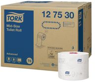 Tork toiletpapier Mid-Size, 2-laags, 100 meter, systeem T6, pak van 27 rollen - thumbnail