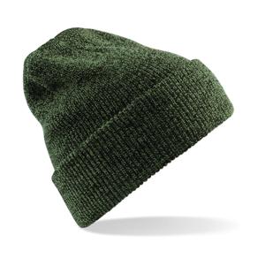 Beechfield Heritage Beanie - gebreid - wintermuts - mosgroen - volwassenen - Dames / herenmuts