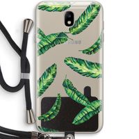 Lange bladeren: Samsung Galaxy J7 (2017) Transparant Hoesje met koord