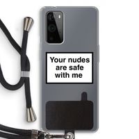 Safe with me: OnePlus 9 Pro Transparant Hoesje met koord