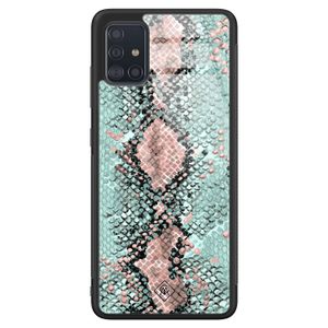 Samsung Galaxy A51 glazen hardcase - Baby snake