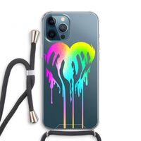 Hold My Heart: iPhone 12 Pro Transparant Hoesje met koord