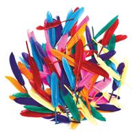 Colorations - gekleurde eendenveren, 28,5 gram