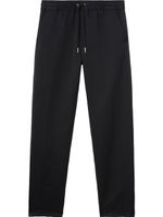 Burberry pantalon de jogging en lin - Noir - thumbnail