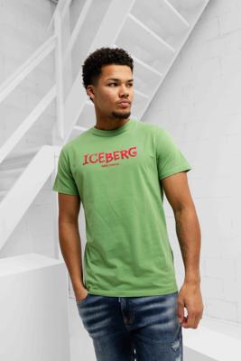 Iceberg Vertical T-Shirt Heren Groen - Maat M - Kleur: RoodGroen | Soccerfanshop