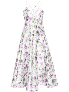 Philosophy Di Lorenzo Serafini robe mi-longue à fleurs - Blanc