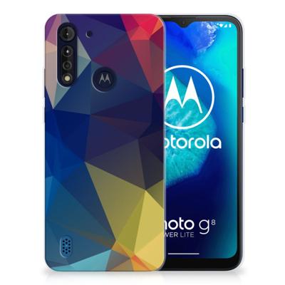 Motorola Moto G8 Power Lite | TPU Hoesje | Polygon Dark