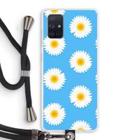 Margrietjes: Samsung Galaxy A71 Transparant Hoesje met koord