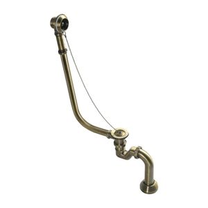 Sapho Badafvoer Retro Inclusief Ketting Plug Sifon Brons tbv Vrijstaand bad Retro Sapho