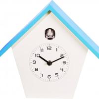 NeXtime klok 3108bl birdy, 24.5x25.5x9.8 cm, wall, blue/ white
