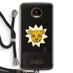 Kleine leeuw: Motorola Moto Z Force Transparant Hoesje met koord