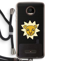 Kleine leeuw: Motorola Moto Z Force Transparant Hoesje met koord