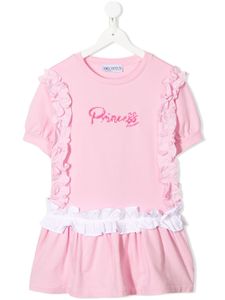 Simonetta robe à imprimé graphique - Rose