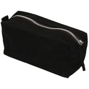 Toilettas/make-up tas zwart 17 cm voor heren/dames