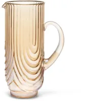 Vondels karaf glas ripple 10x23.5cm luster amber
