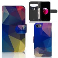 iPhone 7 | 8 | SE (2020) | SE (2022) | Book Case | Polygon Dark