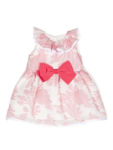 Hucklebones London robe imprimée à détail de nœud - Rose