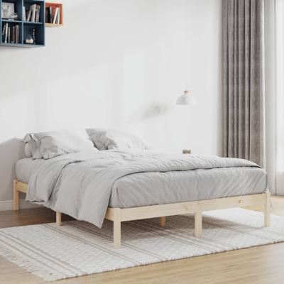 Bedframe zonder matras massief grenenhout 193x203 cm kingsize