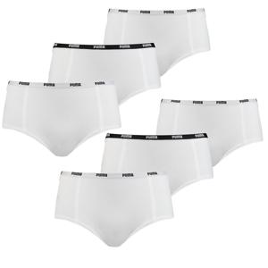 Puma Mini Short Dames Wit 6-Pack -L