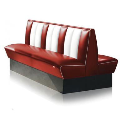 Classic Dubbele Retro Diner Bank Bel Air HW150 Ruby