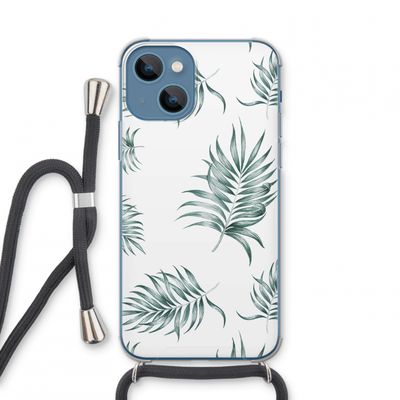Simple leaves: iPhone 13 mini Transparant Hoesje met koord