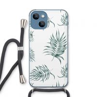 Simple leaves: iPhone 13 mini Transparant Hoesje met koord
