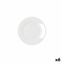 Dinerbord Bidasoa Serenity Hydrozero Wit Keramisch Ø 17 cm (6 Stuks)
