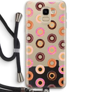 Donuts: Samsung Galaxy J6 (2018) Transparant Hoesje met koord