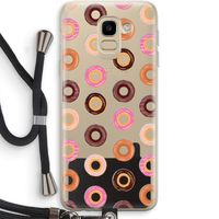 Donuts: Samsung Galaxy J6 (2018) Transparant Hoesje met koord