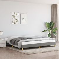 Bedframe stof donkergrijs 200x200 cm - thumbnail