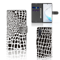 Samsung Galaxy Note 10 Telefoonhoesje met Pasjes Slangenprint