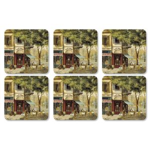 Onderzetter Parisian scenes, set van 6