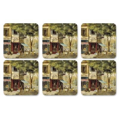 Onderzetter Parisian scenes, set van 6