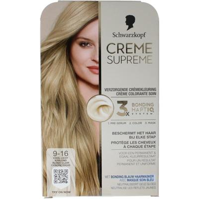 Schwarzkopf Creme supreme 9-16 licht blond