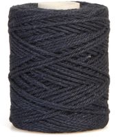 Bouhon macramétouw 50 g, ca. 65 m, dikte: 1 mm, donkerblauw - thumbnail