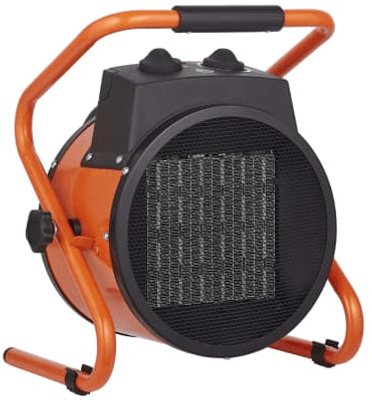 Qlima EFH6020 electrische verwarming Binnen & buiten Zwart, Oranje 2000 W Ventilator elektrisch verwarmingstoestel