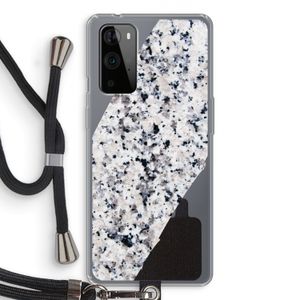Gespikkelde marmer: OnePlus 9 Pro Transparant Hoesje met koord