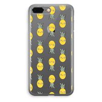 Ananas: iPhone 8 Plus Transparant Hoesje