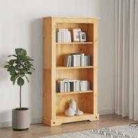 Boekenkast grenenhout met 4 planken Corona-stijl 80x29x150 cm