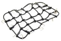 Luggage Net w/Hooks L190mm / W110mm (Unstretched) - Zwart