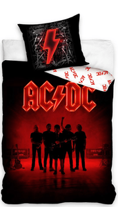 ACDC dekbedovertrek 140 x 200 cm - 70 x 90 cm - Katoen