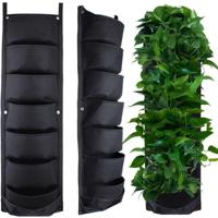 Brandless Hanging Planter Bag with 7 Pockets - Waterproof Felt, Space-Saving, Indoor/Outdoor Use Brandless Hanging Planter Bag with 7 Pockets - Waterproof Felt, Space-Saving, Indoor/Outdoor Use