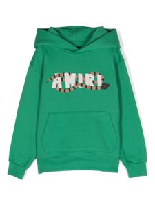 AMIRI KIDS hoodie Snake en coton - Vert