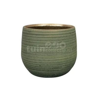 Bloempot Lydia Shiny Green Ø15cm