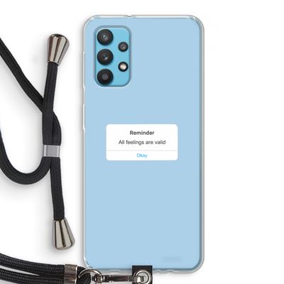 Reminder: Samsung Galaxy A32 4G Transparant Hoesje met koord