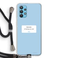 Reminder: Samsung Galaxy A32 4G Transparant Hoesje met koord
