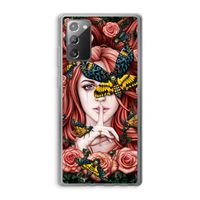 Lady Moth: Samsung Galaxy Note 20 / Note 20 5G Transparant Hoesje