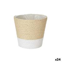 Grondlegger Ibergarden Wit Touw Plastic 14 x 12,5 x 14 cm 14 x 13 x 14 cm (24 Stuks)