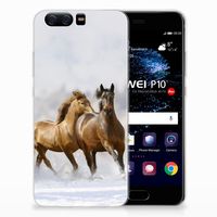 Huawei P10 TPU Hoesje Paarden - thumbnail